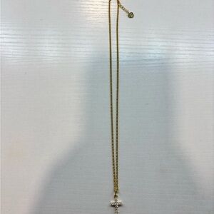 EVRYJEWELS Elegant Gold Cross Pendant Necklace